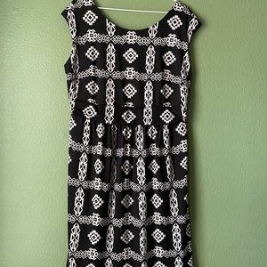 INC Black and White Ladies dress